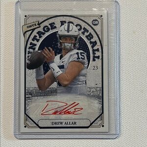 2023 Onyx Drew Allar Football Card with Red Autograph \25